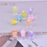 12pcs Ice Cream Cup Resin Charms for Earring DIY