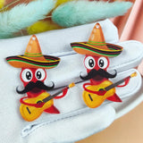 10pcs/pack Cartoon Hawaiian Guitar Charms For DIY Jewelry Making