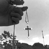 Jesus Cross Pendant Necklace Goth Jewelry Accessories