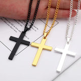 Jesus Cross Pendant Necklace Goth Jewelry Accessories
