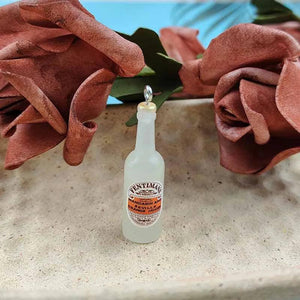 10Pcs Alcohol Wine Bottle Resin Charms for Jewelry Making