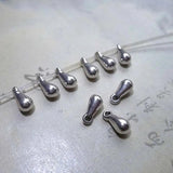 100pcs Water Drop Charms 7x3mm Tibetan Silver DIY Jewelry Making