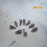 100pcs Water Drop Charms 7x3mm Tibetan Silver DIY Jewelry Making