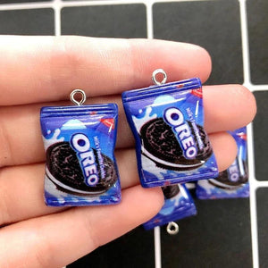 20pcs Cookies Resin Charms for Jewelry Making DIY Earrings Bracelet Pendant