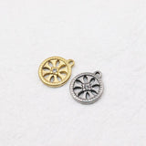 5pcs Stainless Steel High Sun Charms Pendant DIY Necklace Earrings Bracelets