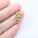5pcs Stainless Steel High Sun Charms Pendant DIY Necklace Earrings Bracelets