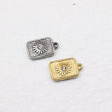 5pcs Stainless Steel High Sun Charms Pendant DIY Necklace Earrings Bracelets