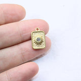 5pcs Stainless Steel High Sun Charms Pendant DIY Necklace Earrings Bracelets