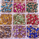 20Pcs Bling Heart Wings Crystal Pendant DIY Earrings Necklaces Bracelet Jewelry