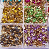 20Pcs Bling Heart Wings Crystal Pendant DIY Earrings Necklaces Bracelet Jewelry