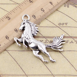 10pcs Horse Charms 51x32mm Bronze Silver Pendants DIY Craft
