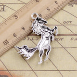 10pcs Horse Charms 51x32mm Bronze Silver Pendants DIY Craft