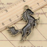 10pcs Horse Charms 51x32mm Bronze Silver Pendants DIY Craft