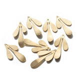10pcs Brass Feather Leaf Charms Pendant for DIY Jewelry Findings