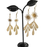 10pcs Brass Feather Leaf Charms Pendant for DIY Jewelry Findings