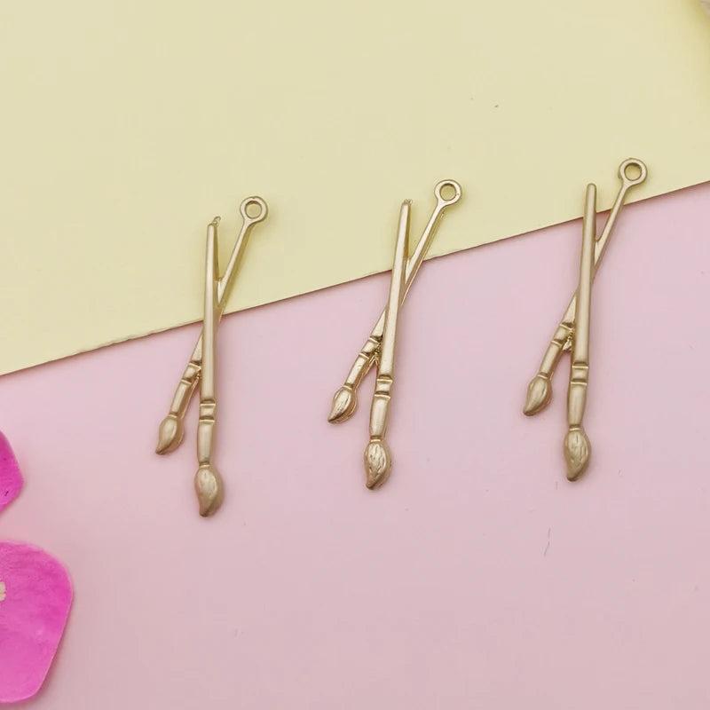 10pcs Paint Tray Enamel Charms Oil Drop Floating Pendant Jewelry Accessories
