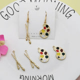 10pcs Paint Tray Enamel Charms Oil Drop Floating Pendant Jewelry Accessories