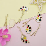 10pcs Paint Tray Enamel Charms Oil Drop Floating Pendant Jewelry Accessories