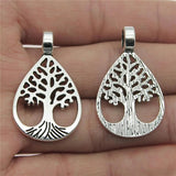 10pcs Life Tree Charms Antique Silver for Jewelry Making DIY Findings