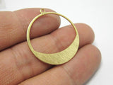 20pcs Brass Charms, Moon Circle Pendant, Earring Accessories
