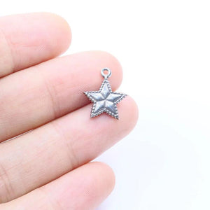 5pcs Stainless Steel Star Key Charms Pendant DIY Jewelry Unfading