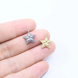 5pcs Stainless Steel Star Key Charms Pendant DIY Jewelry Unfading