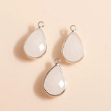 10pcs Water Drop Charms Pendants DIY Crystal Jewelry Findings