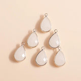 10pcs Water Drop Charms Pendants DIY Crystal Jewelry Findings