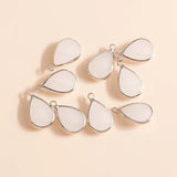 10pcs Water Drop Charms Pendants DIY Crystal Jewelry Findings