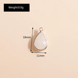 10pcs Water Drop Charms Pendants DIY Crystal Jewelry Findings