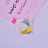 Abstract Painting Charms for Earring DIY Jewelry Making Bulk 35*35mm