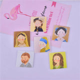 Abstract Painting Charms for Earring DIY Jewelry Making Bulk 35*35mm