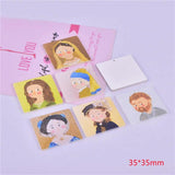Abstract Painting Charms for Earring DIY Jewelry Making Bulk 35*35mm
