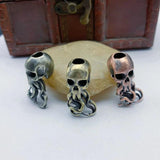 Octopus Skull Head Keychain Pendant Outdoor DIY Accessories