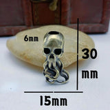 Octopus Skull Head Keychain Pendant Outdoor DIY Accessories