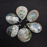 Abalone Shell Necklace Pendant Mother of Pearl Rectangle Water