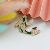 10pcs Goldfish Enamel Charm For Jewelry Making Lucky Carp Earrings