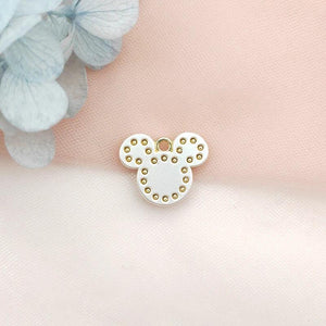 10pcs Cartoon Mouse Head Pendant Earring DIY Jewelry Bracelet Charms