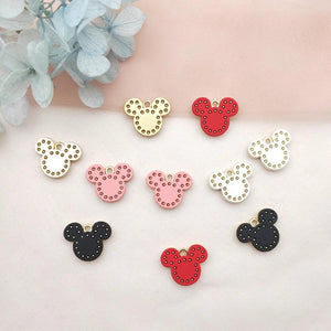 10pcs Cartoon Mouse Head Pendant Earring DIY Jewelry Bracelet Charms