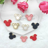 10pcs Cartoon Mouse Head Pendant Earring DIY Jewelry Bracelet Charms