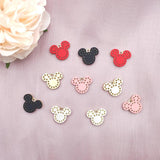 10pcs Cartoon Mouse Head Pendant Earring DIY Jewelry Bracelet Charms
