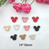 10pcs Cartoon Mouse Head Pendant Earring DIY Jewelry Bracelet Charms