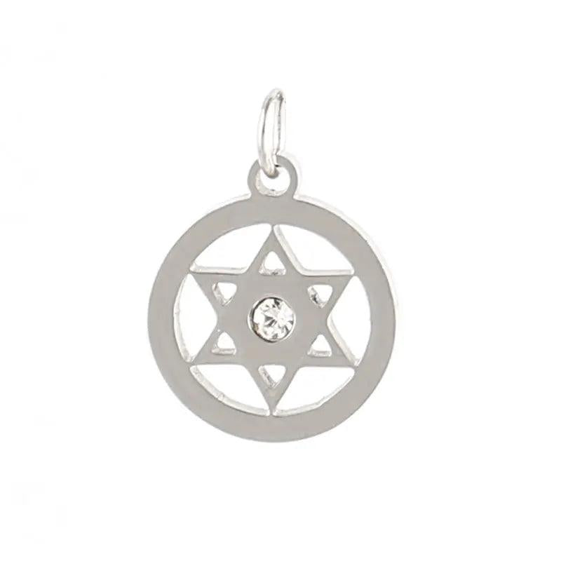 5pcs Stainless Steel Star Charms DIY Jewelry Making Moon Earrings Necklaces