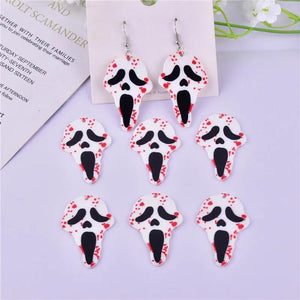 10pcs Halloween Bloody Skull Charms for DIY Jewelry Making