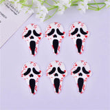 10pcs Halloween Bloody Skull Charms for DIY Jewelry Making