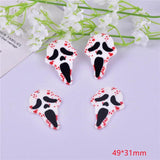 10pcs Halloween Bloody Skull Charms for DIY Jewelry Making