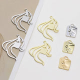 Silver Metal Earring Charms 10pcs