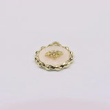 6pcs 20mm Bee Plastic Charms Coin Zinc Alloy Jewelry DIY