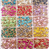 20Pcs Acrylic Heart-shaped Enamel Charm Pendant DIY Jewelry Accessories