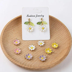 10pcs 3D Flower Enamel Charms for Jewelry Making 12x14mm